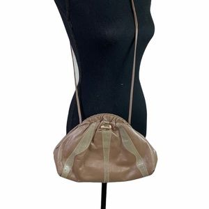 Viva Beige  Faux Leather Crossbody/Clutch Bag